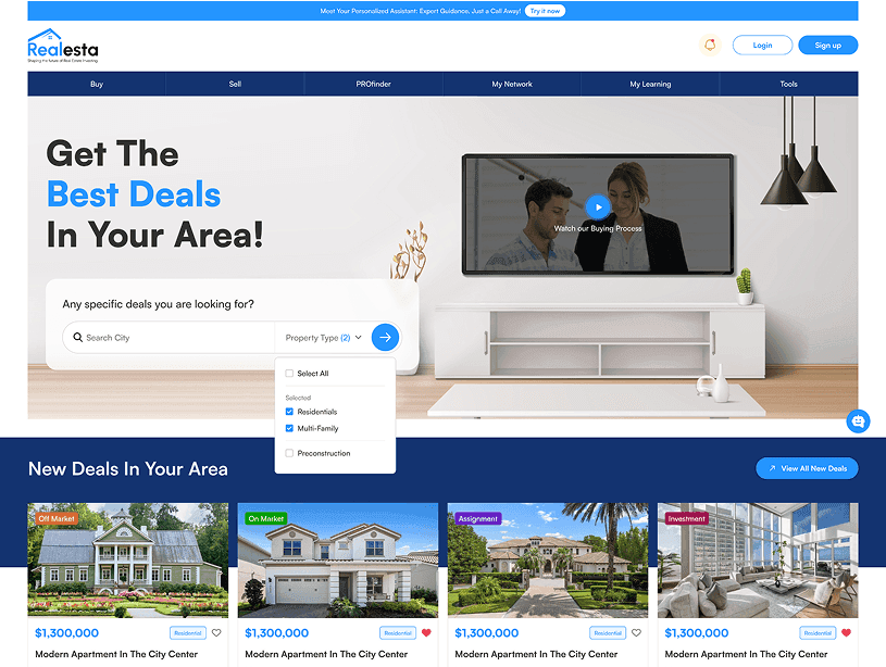 AI Real Estate Investment Platform - Realesta